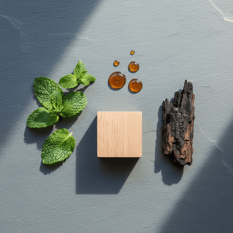 Smoky Mint + Hinoki Extrait de Parfum - amber cedar wood cinnamon - Parfums Eau Eau
