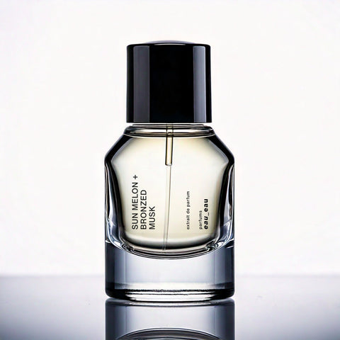 Sun Melon + Bronzed Musk Extrait de Parfum - ambrette cedar wood cocoa absolute - Parfums Eau Eau